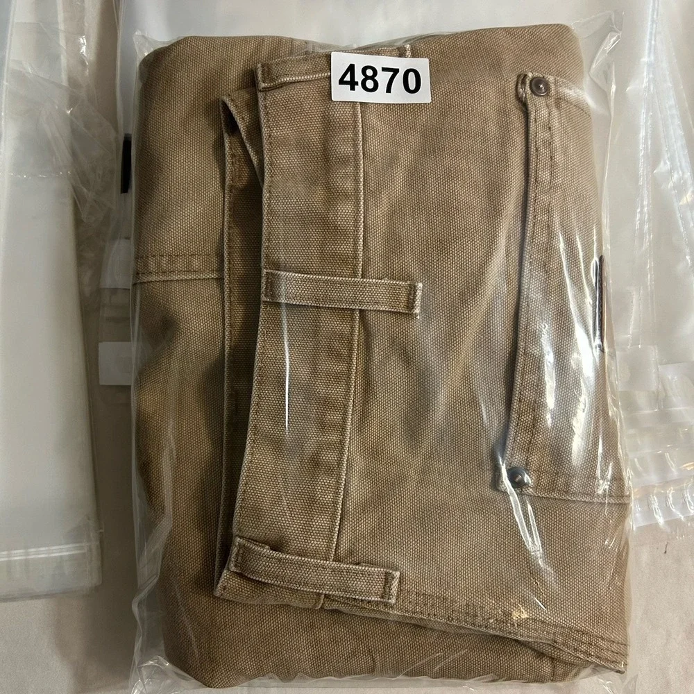 Vintage Carhartt Double Knee Carpenter Work Shorts B80 Brown 36 Made In USA